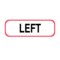 Nevs Position Labels - Horizontal Left 1/2" x 1-1/2" White w/Red & Black XP-331 - alternate 1
